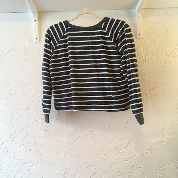 Striped Cropped Long Sleeve - Picture 2 of 4